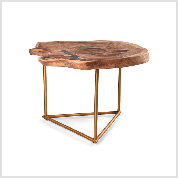 Live Edge Epoxy Gold and Resin - Live Edge Wood - Image 2