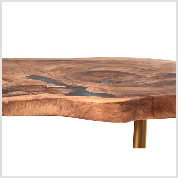 Live Edge Epoxy Gold and Resin - Live Edge Wood - Image 5