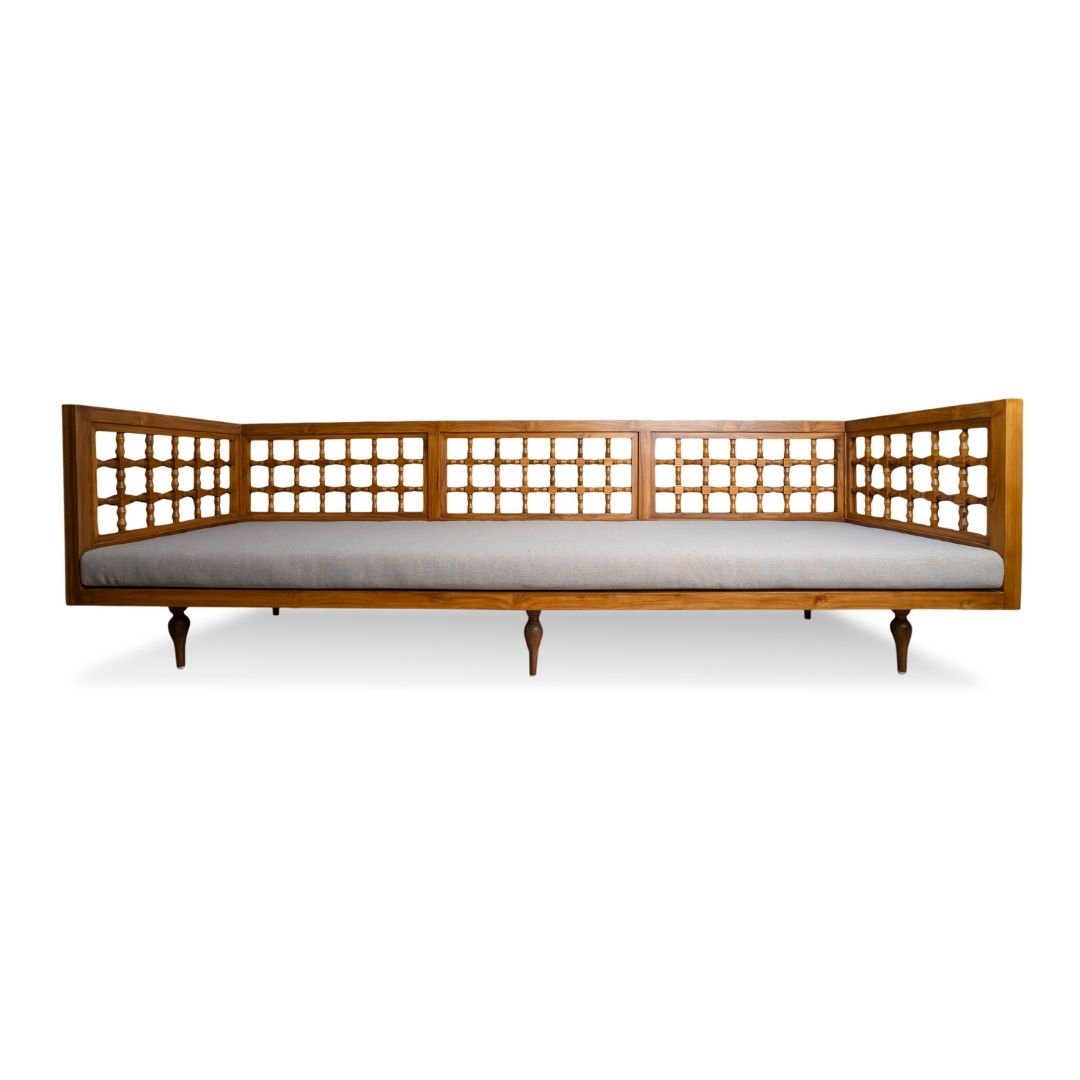 Custom Made Teak Wood Marathwada Day Bed - Image 2