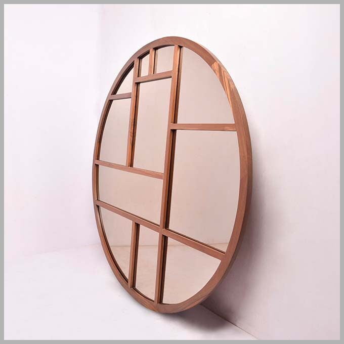 Geometrical Wooden Mirror - Image 5