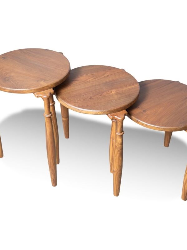 Solid Wooden Side Table Set – Nest It Up Design