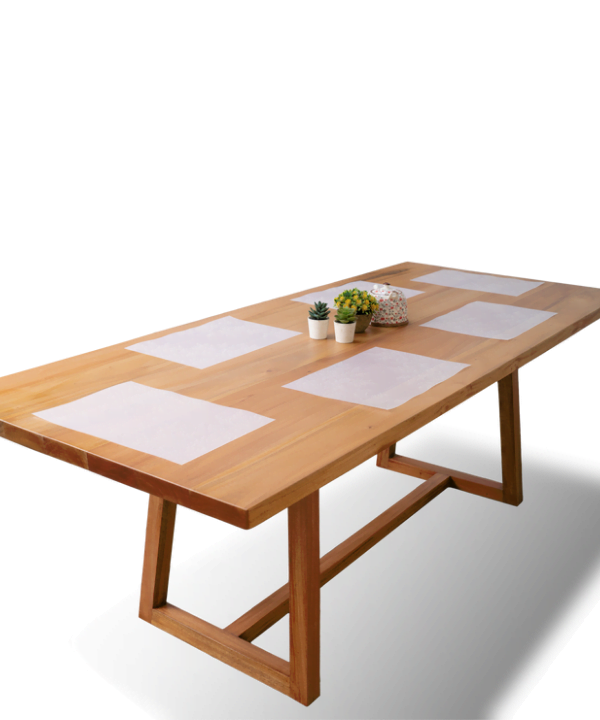 Orangish Mahogany Dining Table