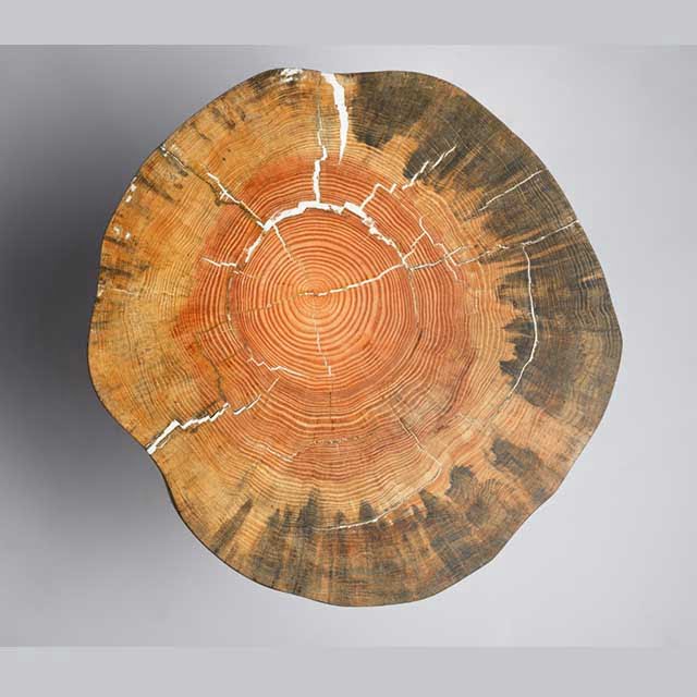 Live Edge Pine Wood Nesting Table - Image 3