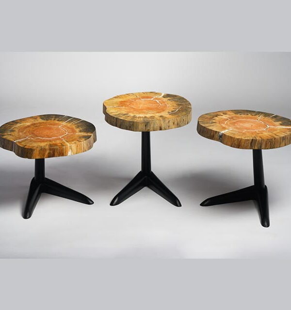 Live Edge Pine Wood Nesting Table