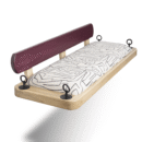 Exotic Purple Heart and White Ash Wooden Swing Jhula