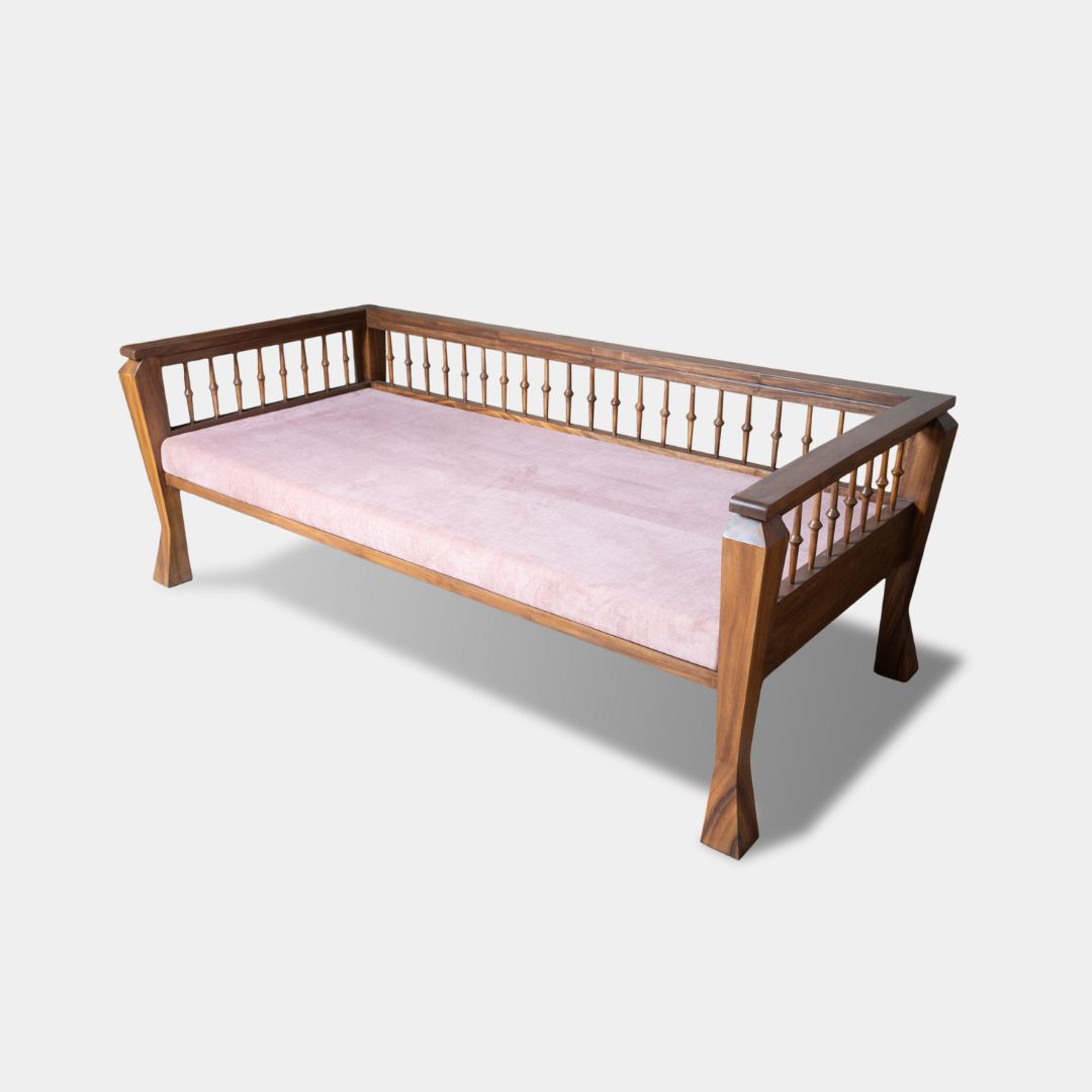Custom Solid Wooden Rajwadi Diwan