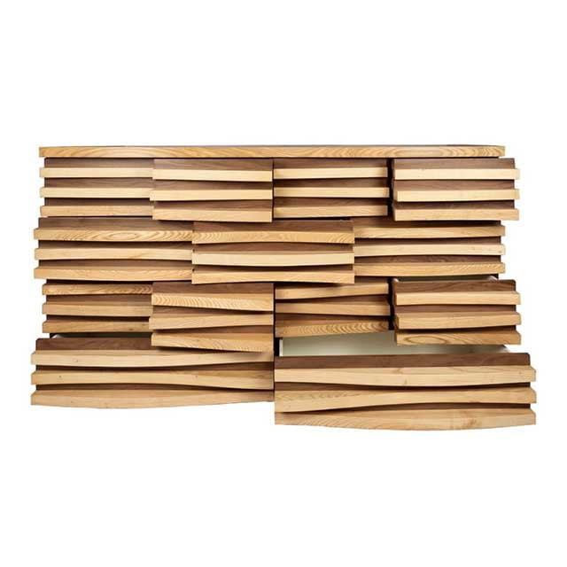 Live Edge Curvy Me Reception Table – Wooden Storage Cabinet - Image 3