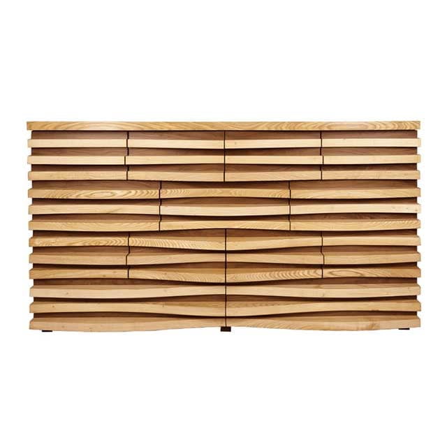 Live Edge Curvy Me Reception Table – Wooden Storage Cabinet - Image 6