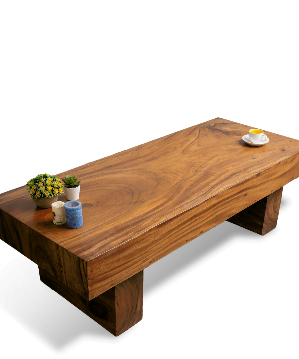Solid Wood Rectangular Coffee Table
