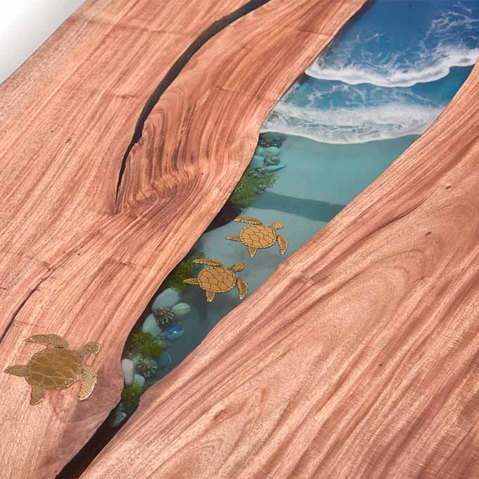 Epoxy Resin Mother's Nature - Live Edge Wood - Image 4