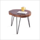 Live Edge Solid Wood Saka Diorama Table – Purple Heart Wood Design