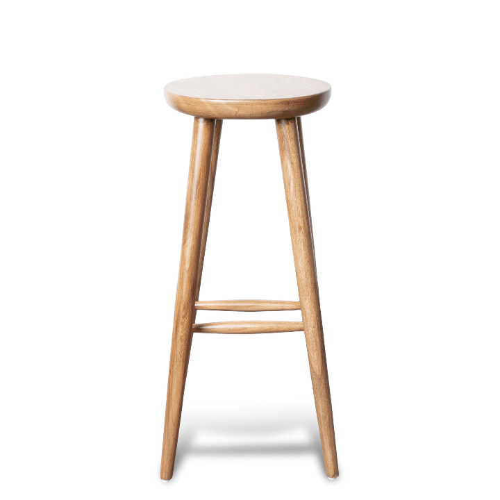 Solid Wood Sim Pi Bar Stool – Handcrafted in Mahogany - Image 3