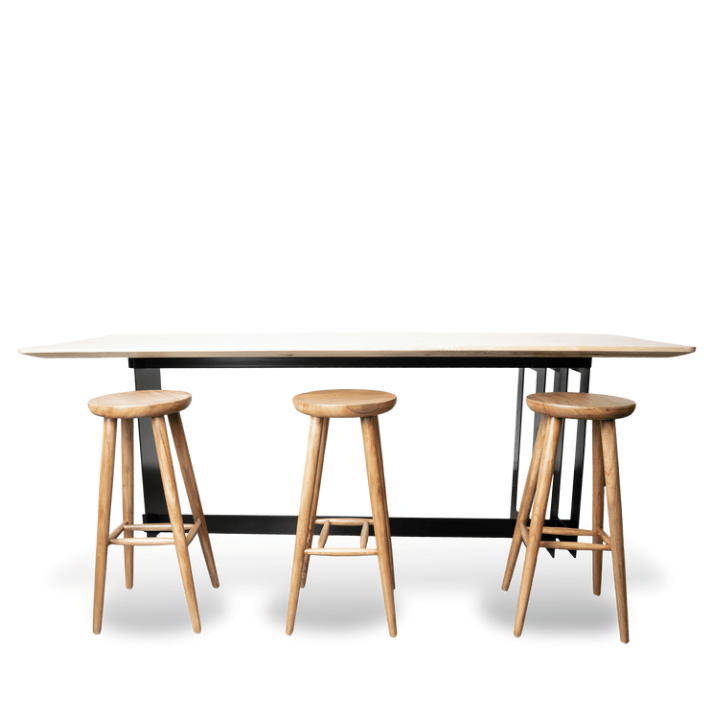 Solid Wood Sim Pi Bar Stool – Handcrafted in Mahogany - Image 4