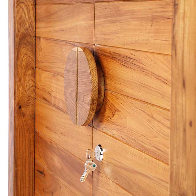 Wooden Sleek Teak Door – Elegant Wooden Entry - Image 3