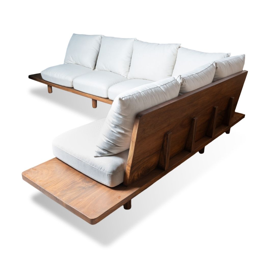 Custom Made Solid Wood Sofa L-Shape - Image 7