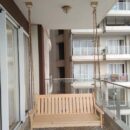 Solid Spruce Wood Adjustable Ceiling Hanging Swing Jhula