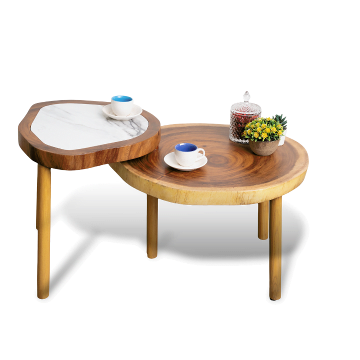 Live Edge Step Up Coffee Table - Image 3