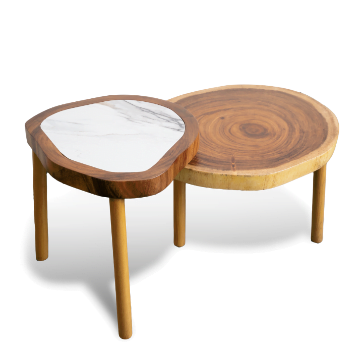 Live Edge Step Up Coffee Table - Image 4