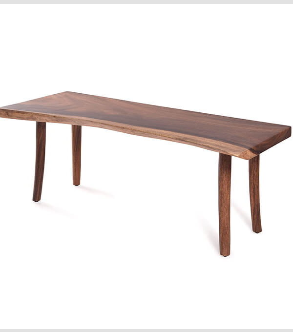 Solid Wooden Straight Bench