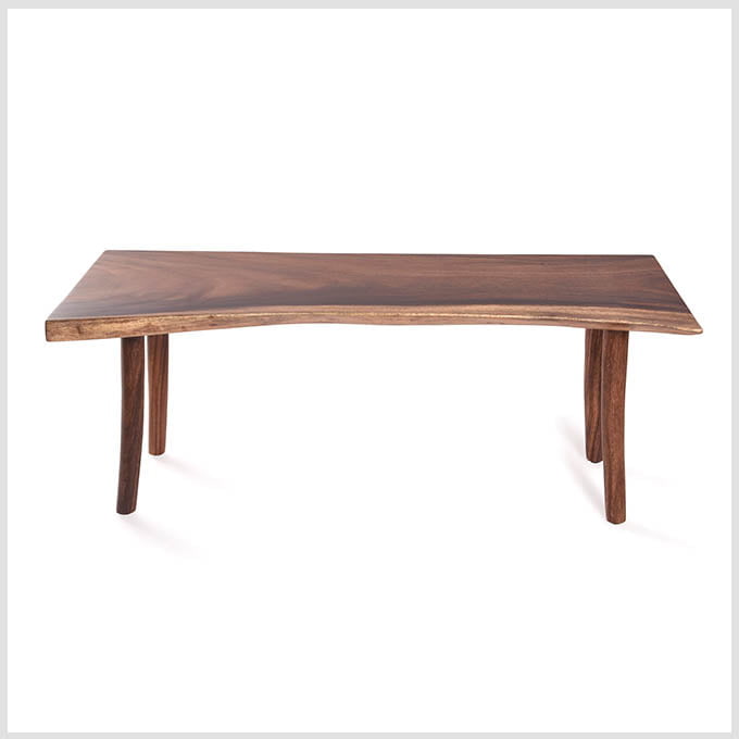 Solid Wooden Straight Bench - Image 4