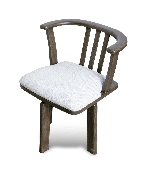 Wooden Swivelled Chair – Crafted for Smooth Comfort
