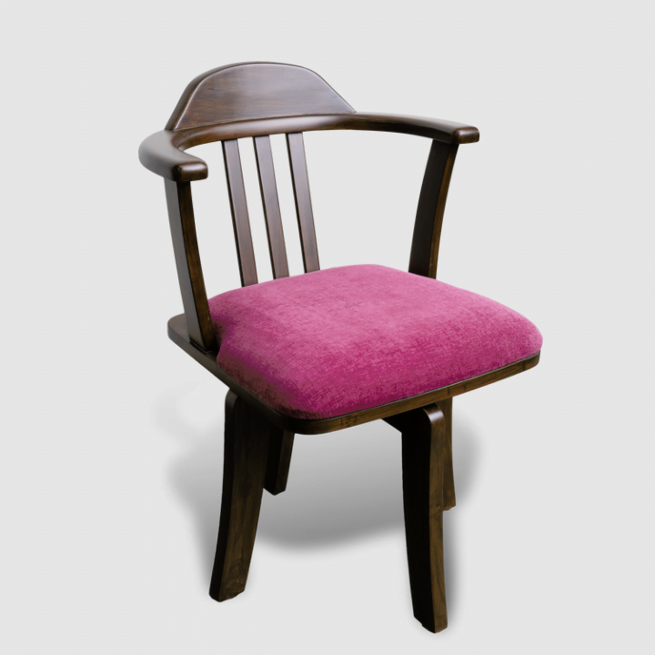 Solid Wooden Swivelled Chair – 360° Craft in Motion