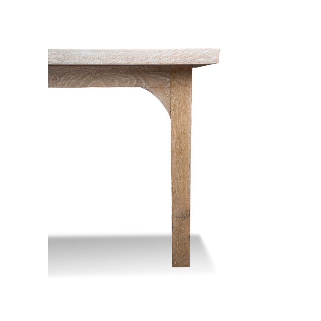White City Oak Washed - Dining Table - Image 5