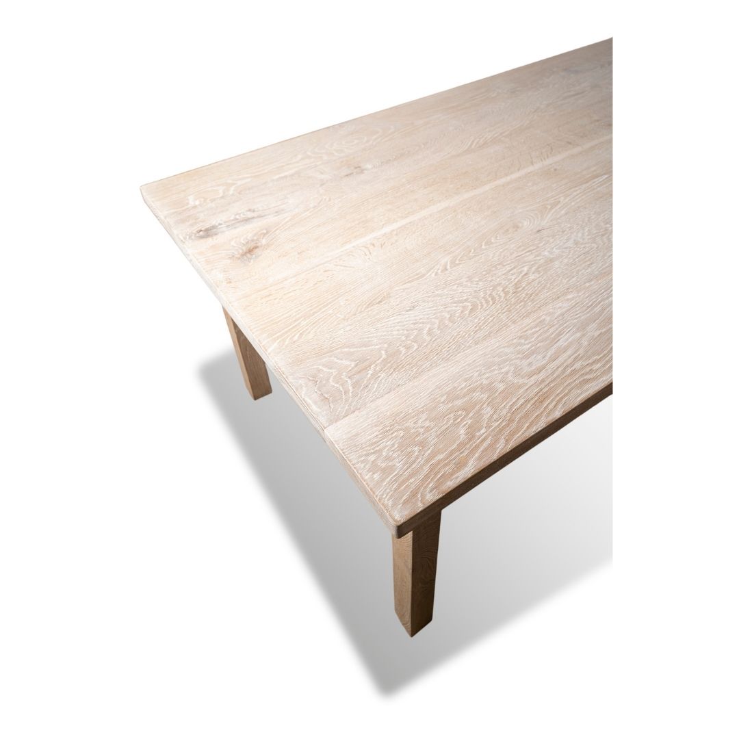 White City Oak Washed - Dining Table - Image 3
