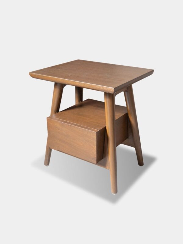Wooden Bed Side Table – Nightstand Storage Design