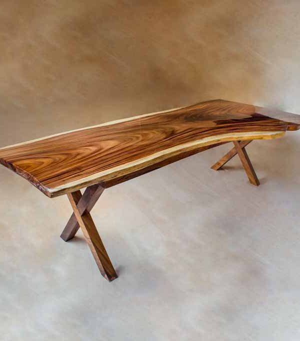 Live Edge Simple Dining Table