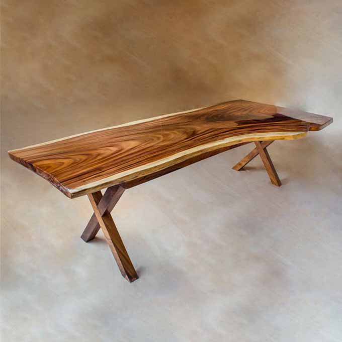 Live Edge Simple Dining Table