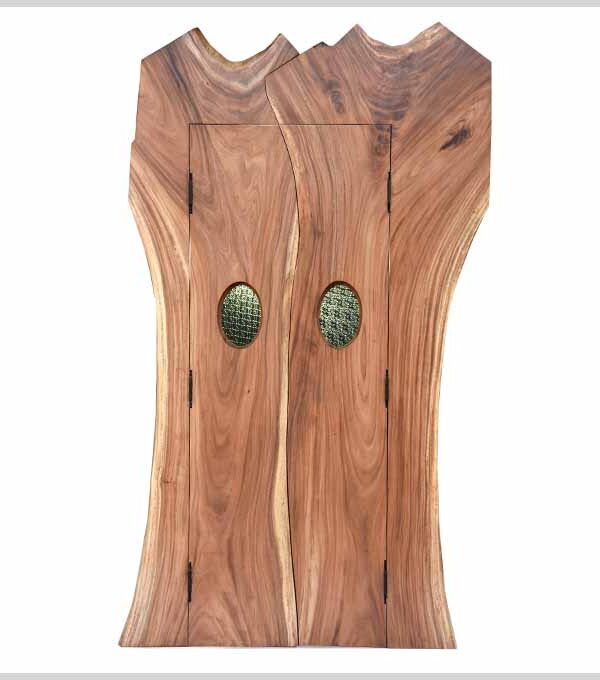 Custom Made Live Edge Wooden Main Door