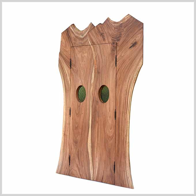 Custom Made Live Edge Wooden Main Door - Image 4