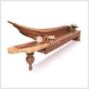 Custom Made Live Edge TV Unit – Natural Finish