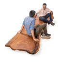 Live Edge Baithak Sofa – Traditional Low Seating Design