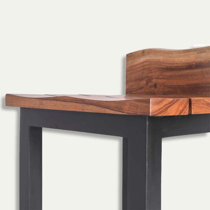 Custom Made Live Edge Bar Stool With BUMP - Image 5