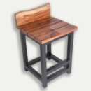 Custom Made Live Edge Bar Stool With BUMP