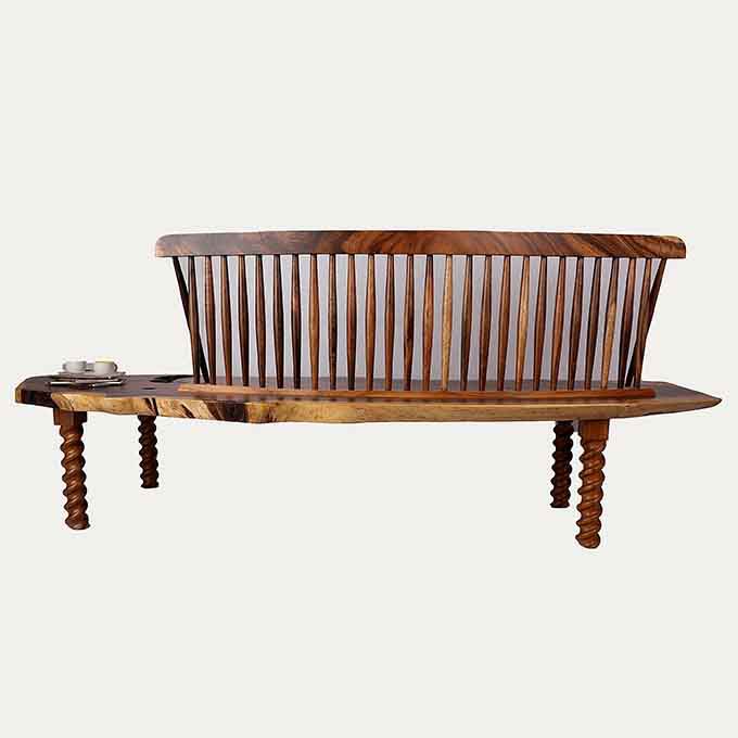 Custom Screw Leg Patio Bench - Image 2