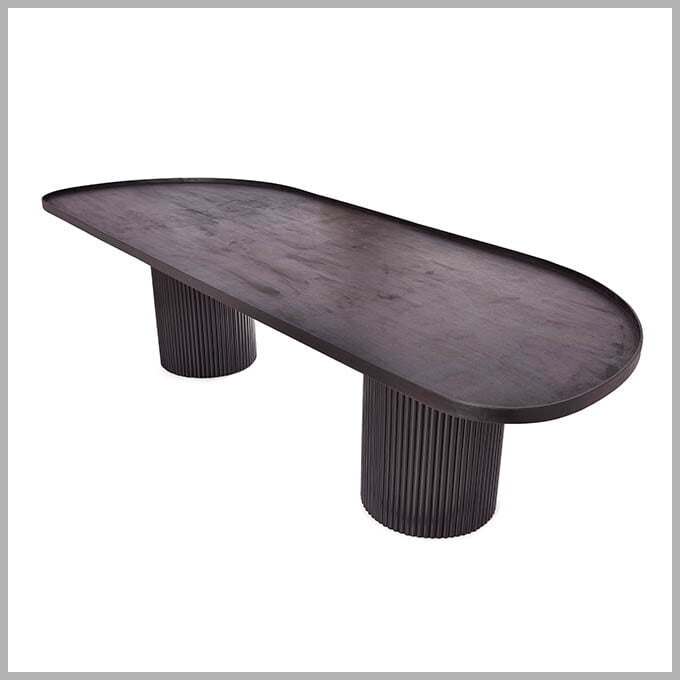 Solid Wooden Black Panther Dining Table