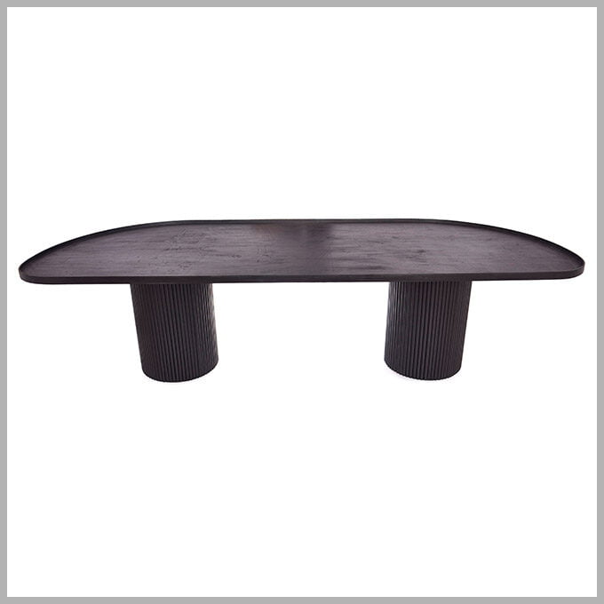 Solid Wooden Black Panther Dining Table - Image 2