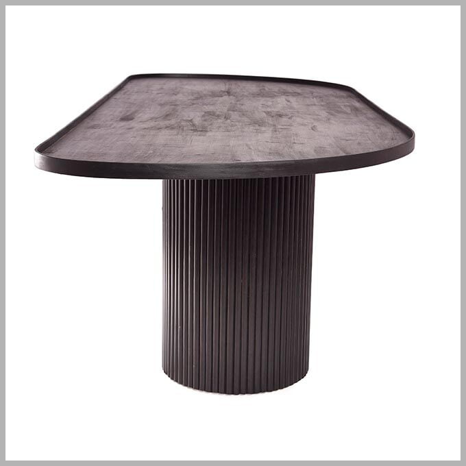 Solid Wooden Black Panther Dining Table - Image 4