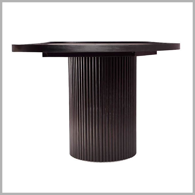 Solid Wooden Black Panther Dining Table - Image 5