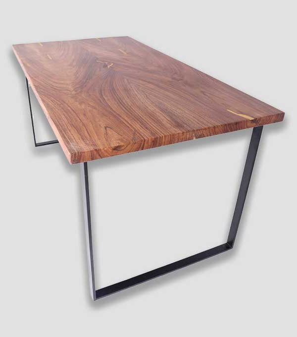 Solid Wooden Bookmatch Table