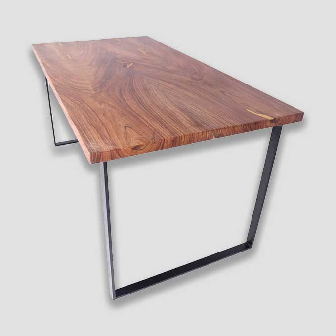 Solid Wooden Bookmatch Table