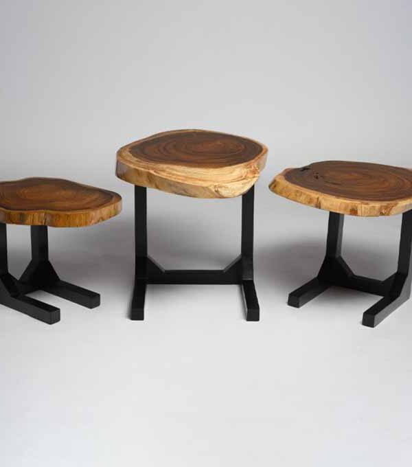 Live Edge Amorphic Nesting Tables