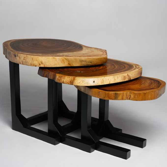 Live Edge Amorphic Nesting Tables - Image 2