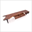 Custom Made Live Edge TV Unit – Solid Wood Burly Design