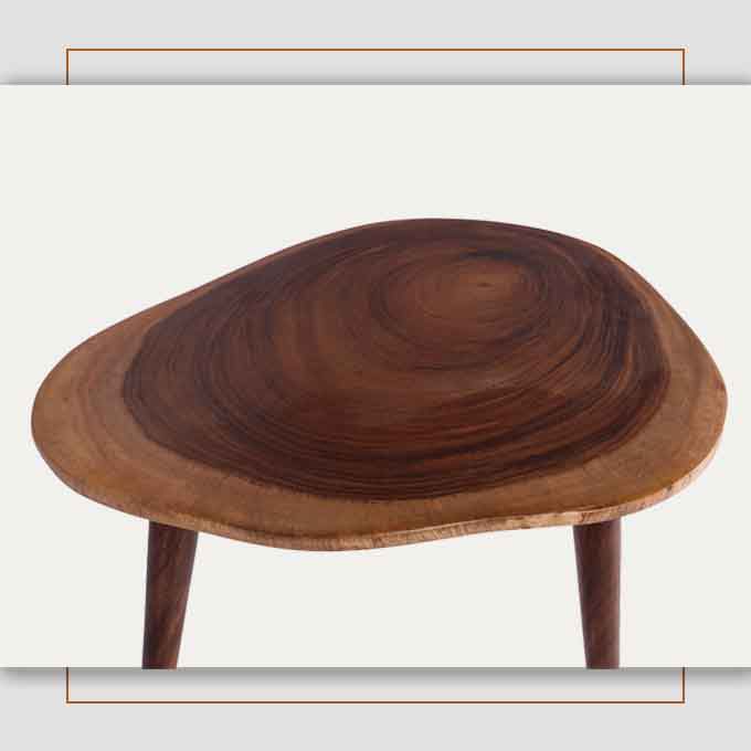 Live Edge Chamfered Coffee Table - Image 5