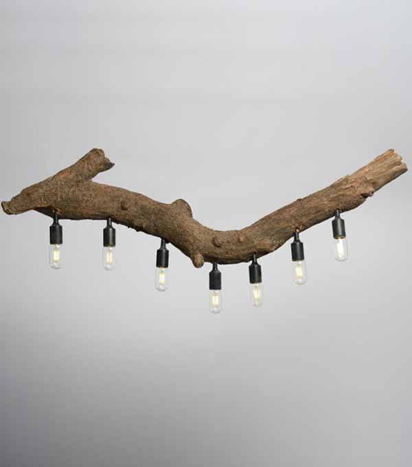 Live Edge Chandelier – Designer Ceiling Lamp