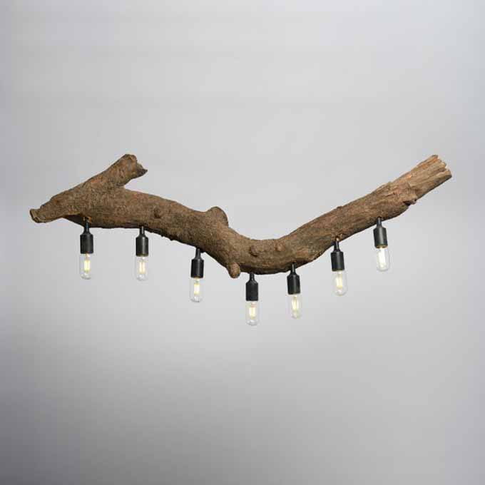 Live Edge Chandelier – Designer Ceiling Lamp
